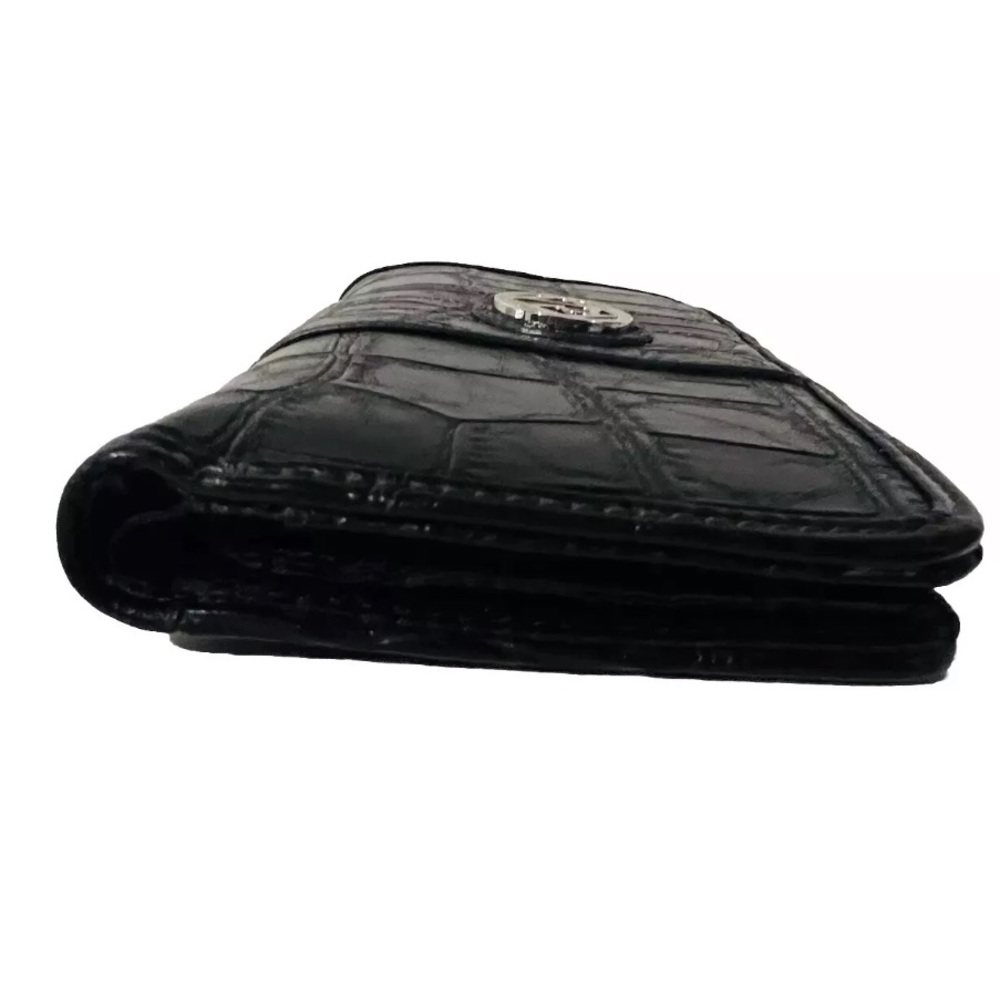 Relic By Fossil Bifold Black Embossed Vegan Leath… - image 6